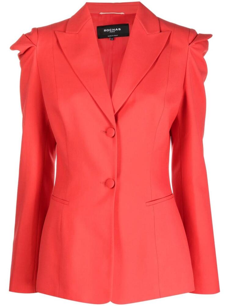 Rochas single-breasted fitted-waist blazer - Red Cover