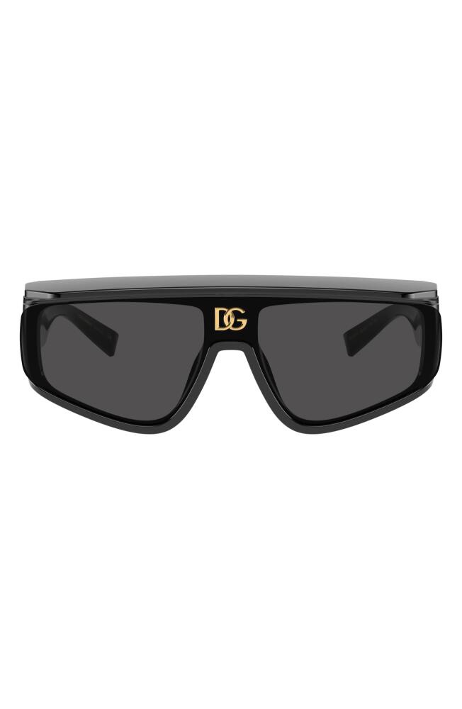 Dolce & Gabbana 146mm Rectangular Sunglasses in Black Cover