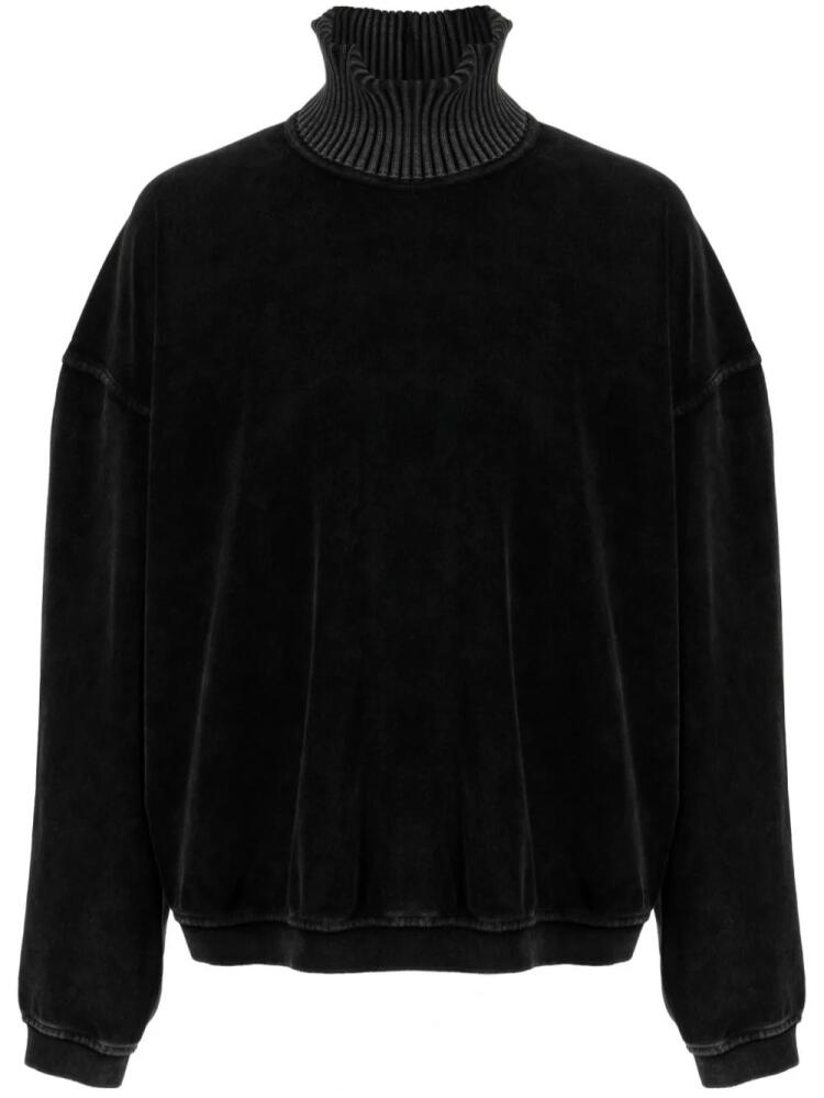 Alexander Wang roll-neck drop-shoulder jumper - Black Cover