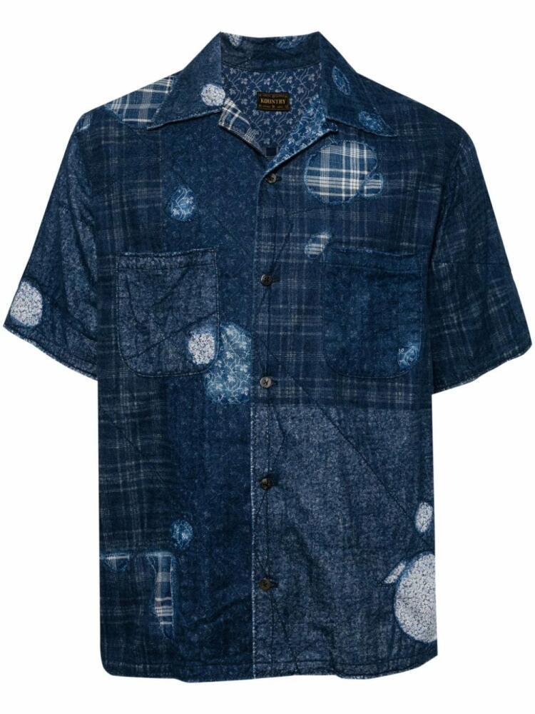 KAPITAL Boro Aloha shirt - Blue Cover