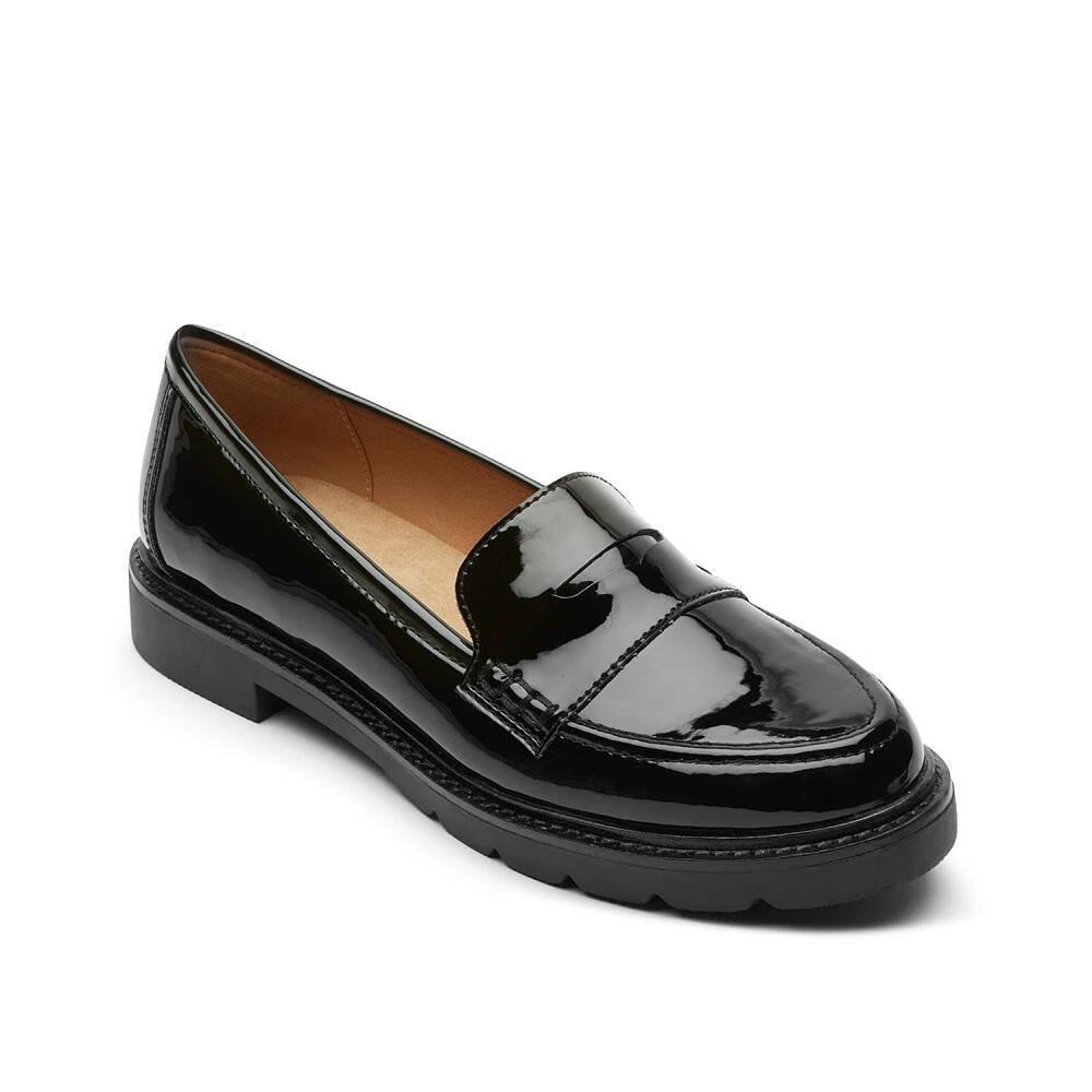 Rockport Kacey Penny Loafer | Women's | Black Patent Cover