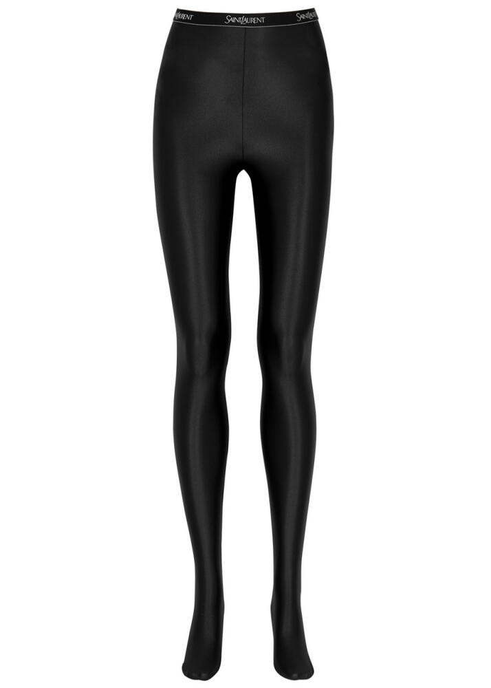 Saint Laurent Stretch-jersey Leggings - Black Cover