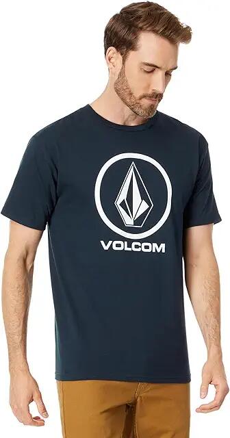 Volcom Crisp Stone Short Sleeve Tee (Navy 2) Men's T Shirt Cover