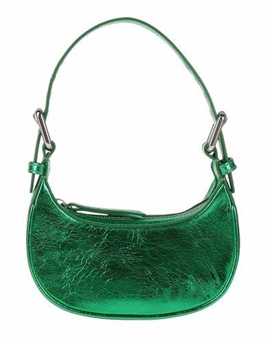 By Far Woman Handbag Green Cowhide Cover