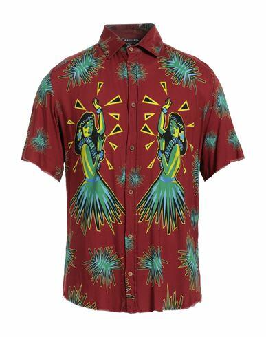 Mauna Kea Man Shirt Brick red Viscose Cover