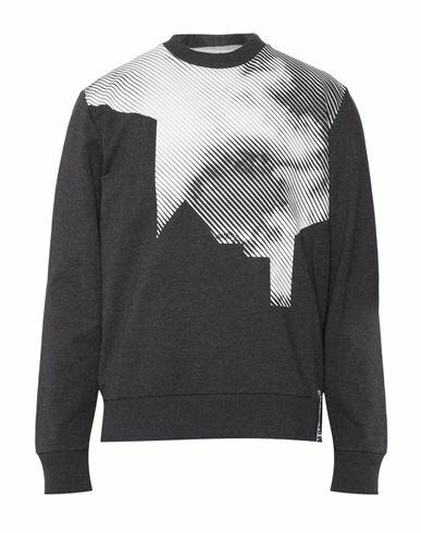 Bikkembergs Man Sweatshirt Steel grey Cotton, Elastane Cover