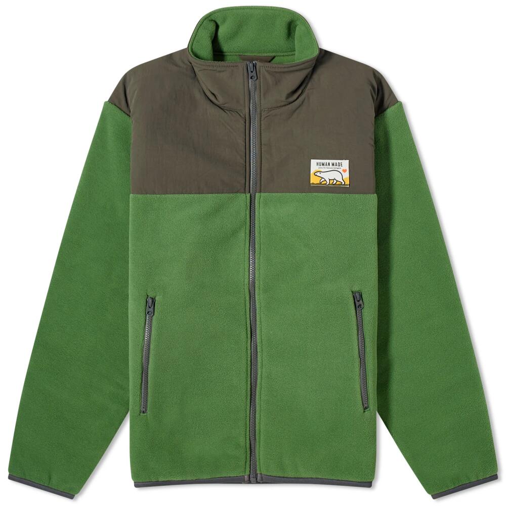 Human Made Men's Fleece Jacket in Green Cover