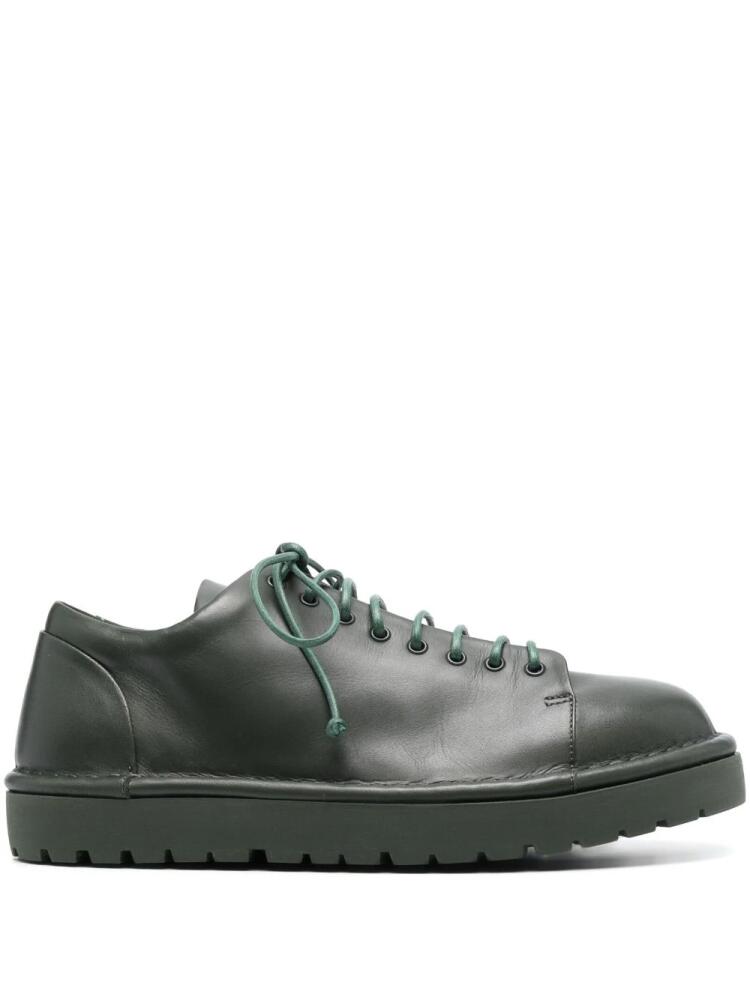 Marsèll lace-up leather sneakers - Green Cover