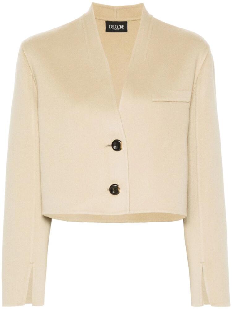 Del Core cropped jacket - Neutrals Cover