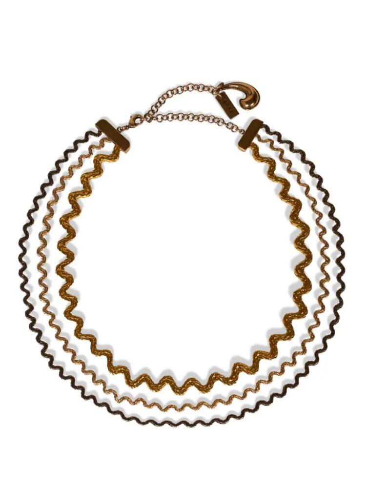 ETRO Wave multi-chain choker - Brown Cover