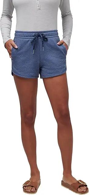 TravisMathew Cloud Tie Shorts 2 (Heather Navy) Women's Skirt Cover