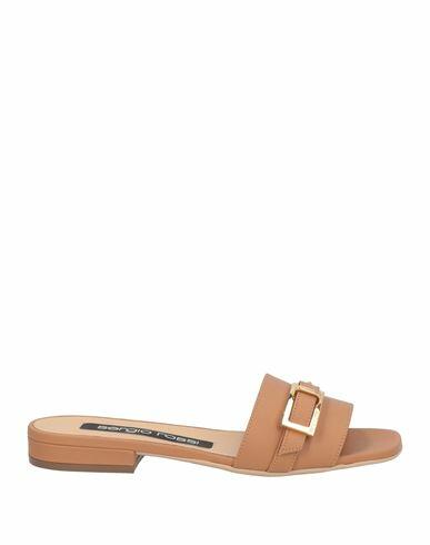 Sergio Rossi Woman Sandals Camel Calfskin Cover