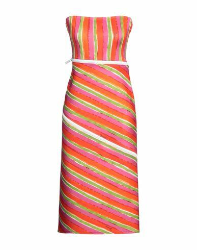 Dsquared2 Woman Midi dress Red Polyester, Elastane Cover