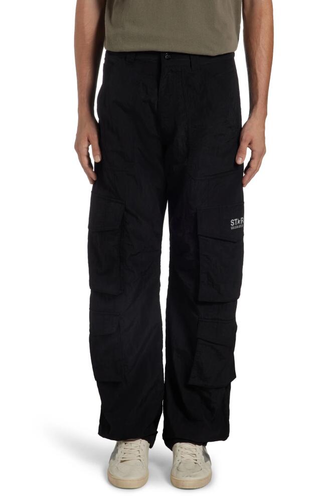 Golden Goose Star Nylon Cargo Pants in Black Cover