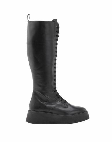 8 By Yoox Woman Boot Black Cow leather Cover