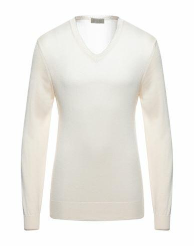 N. o.w. Andrea Rosati Cashmere Man Sweater Ivory Viscose, Polyamide, Cashmere Cover