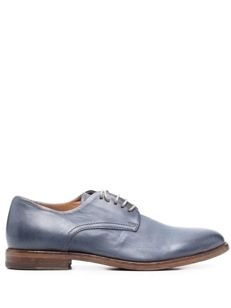 Moma faded leather brogues - Blue Cover