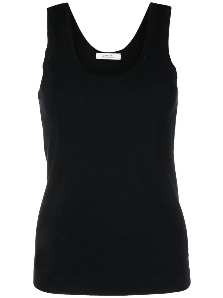 Dorothee Schumacher fine knit tank top - Black Cover