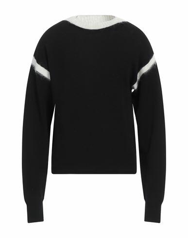 Saint Laurent Man Sweater Black Wool, Mohair wool, Polyamide Cover