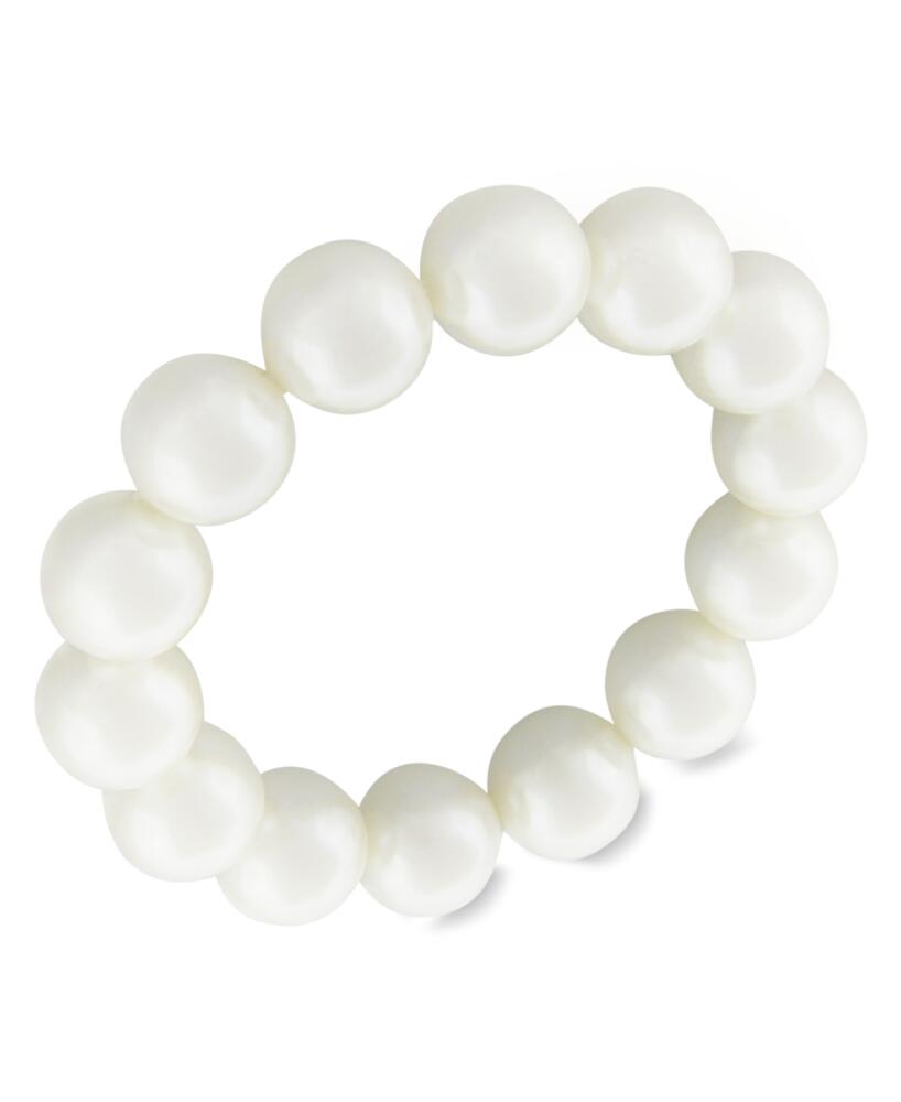 Charter Club Imitation Pearl Bracelet (14 mm) - White Cover