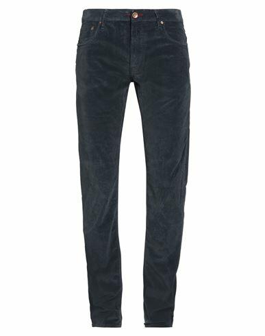 Hand Picked Man Pants Navy blue Cotton, Elastane Cover