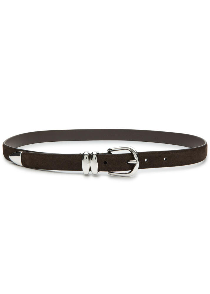 Andersons Belts Suede Belt - Dark Brown Cover