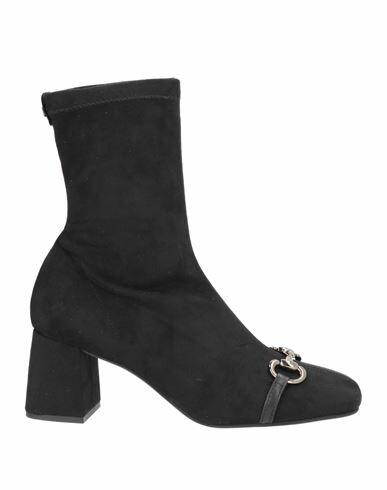 Pedro Miralles Woman Ankle boots Black Textile fibers Cover