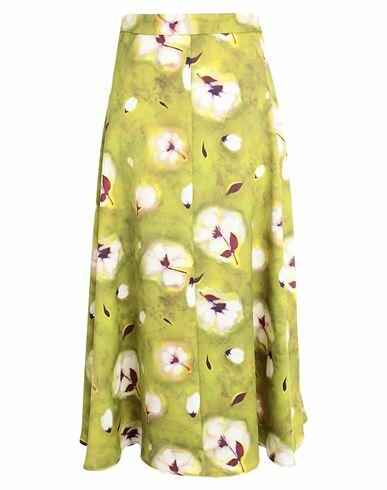 Max & co. Tuffo Woman Midi skirt Acid green Polyester Cover