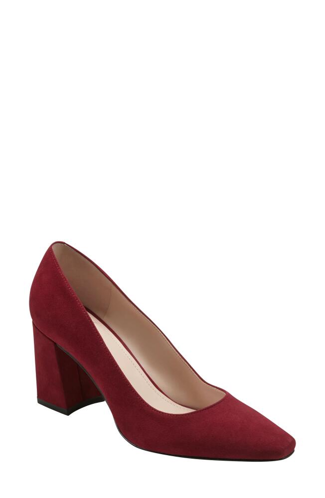 Marc Fisher LTD Varla Block Heel Pump in Dark Red 601 Cover