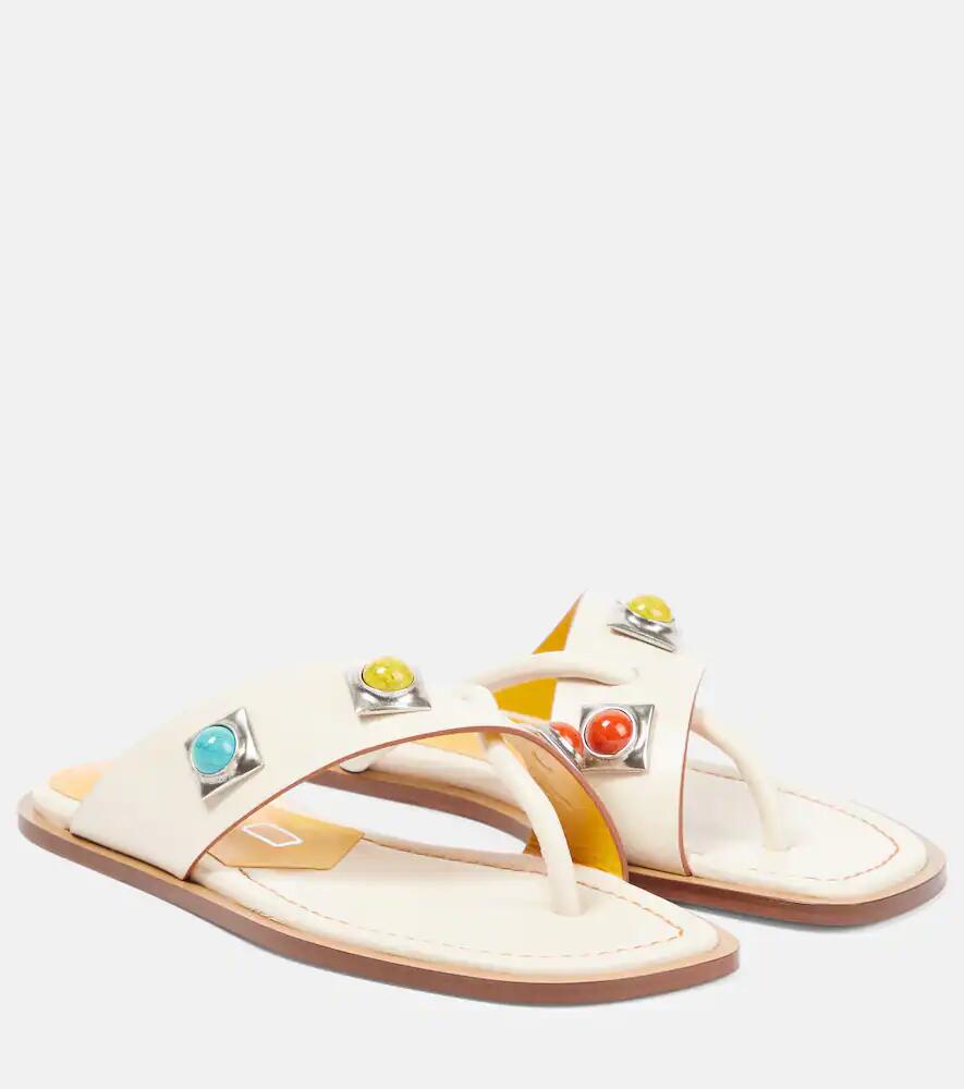 Etro Embellished leather sandals Cover