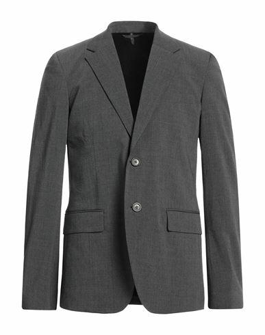 Helmut Lang Man Blazer Steel grey Wool, Polyester, Elastane Cover