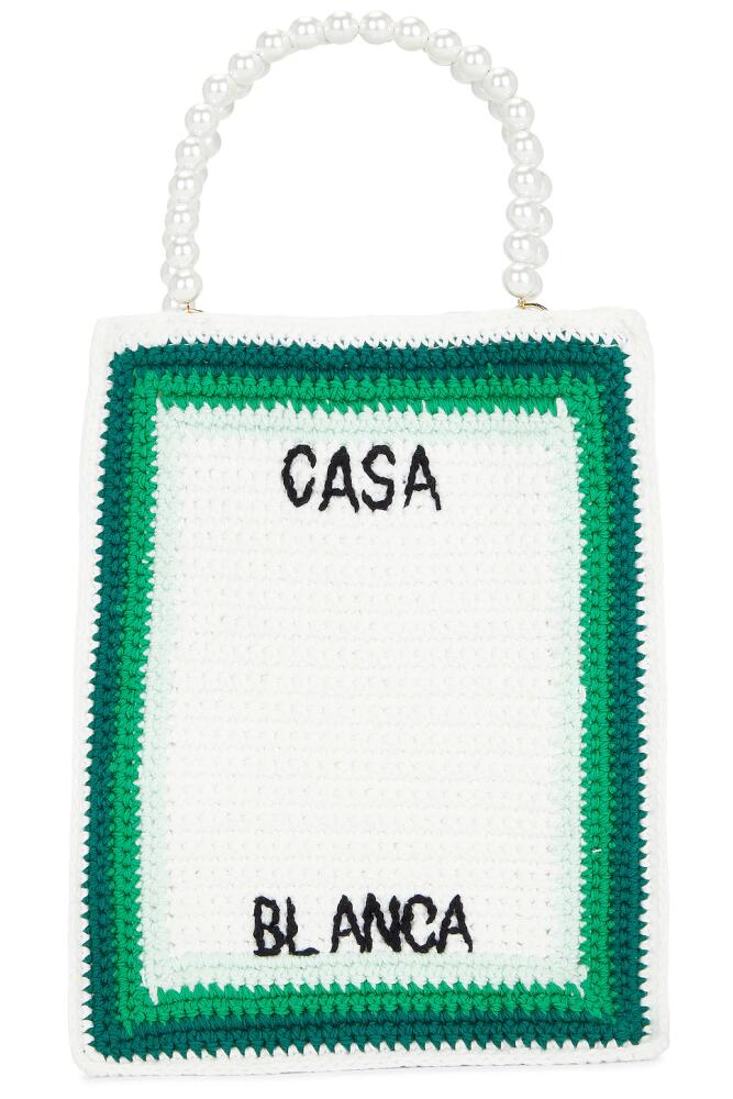 Casablanca Cotton Mini Crochet Bag in Multi Cover