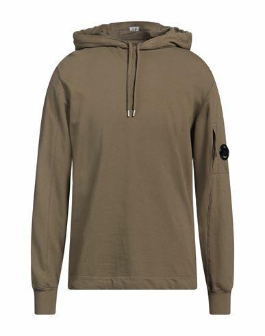 C. p. Company Man Sweatshirt Military green Cotton Cover