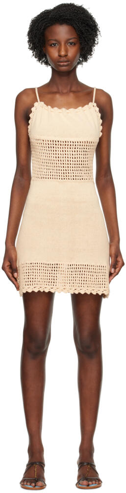 The Garment Beige Halter Minidress Cover