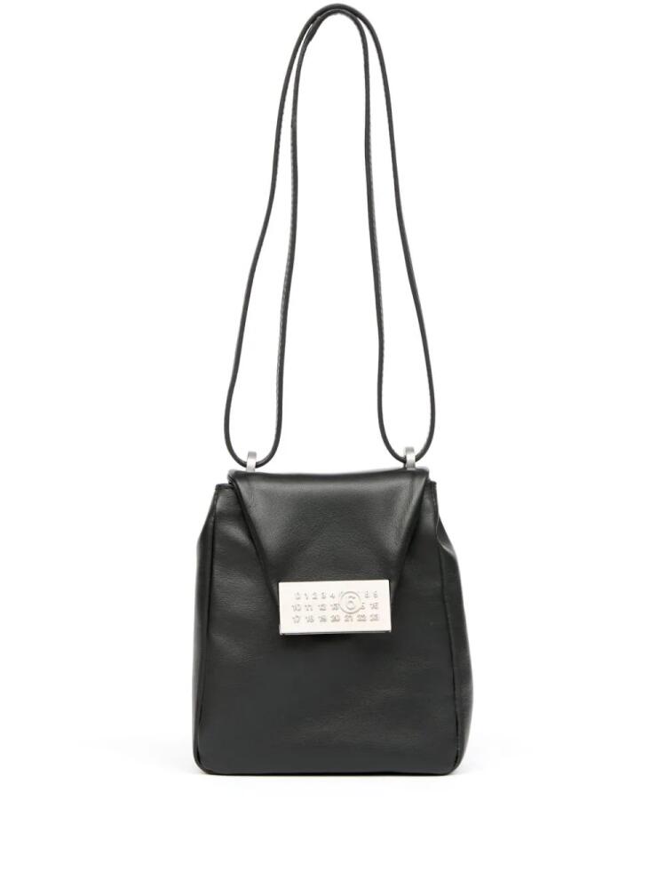 MM6 Maison Margiela small Numeric leather shoulder bag - Black Cover