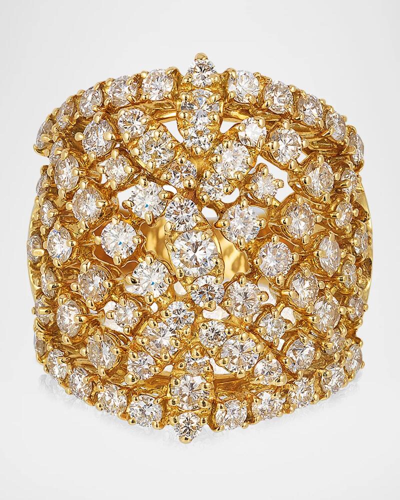 Andreoli 18K Yellow Gold Full Diamond Ring Cover