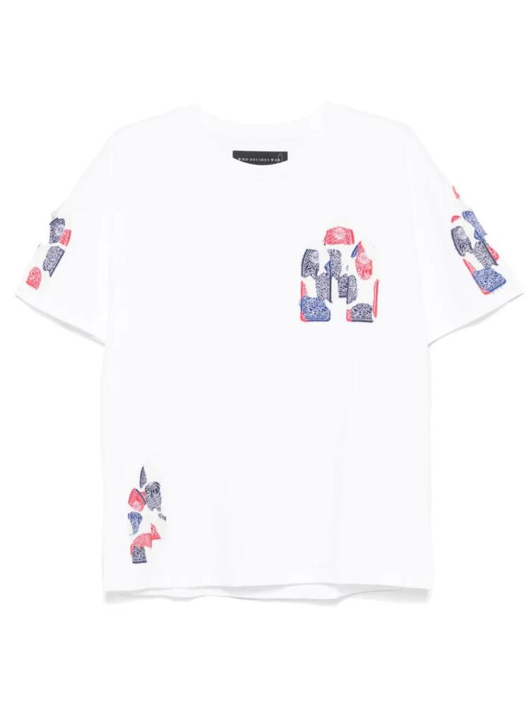 Who Decides War Glory Window T-shirt - White Cover