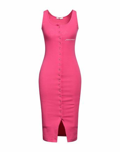 Hinnominate Woman Midi dress Fuchsia Cotton, Elastane Cover