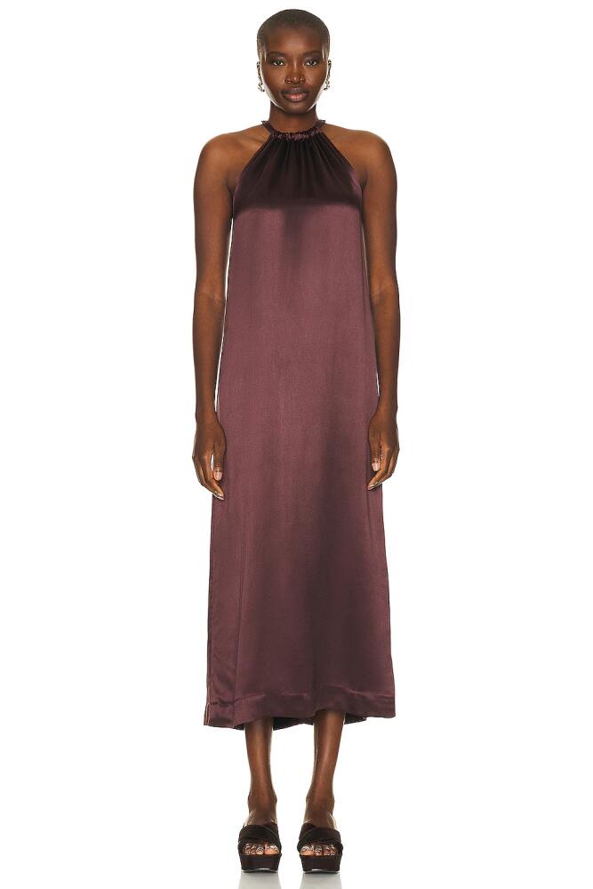 Loulou Studio Morene Long Dress in Wine Cover