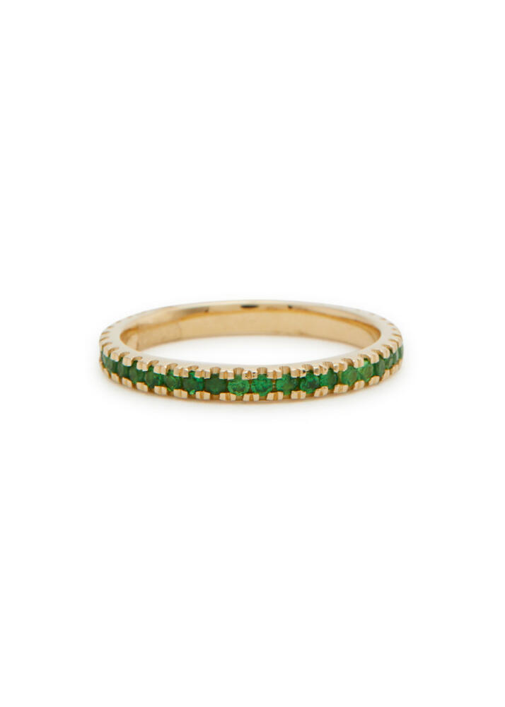 Roxanne First Garnet Eternity 14kt Gold Ring - Green Cover