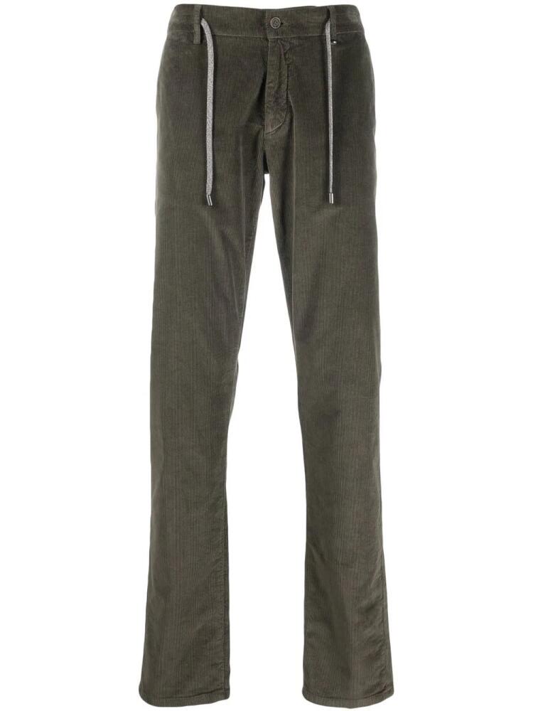 Canali straight-leg trousers - Green Cover