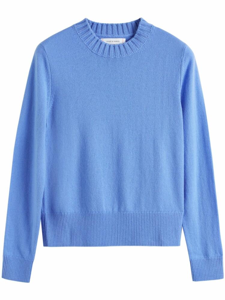 Chinti & Parker crew-neck cropped jumper - Blue Cover