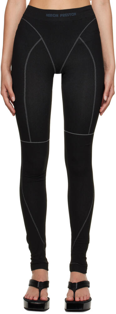 Heron Preston Black Active Leggings Cover