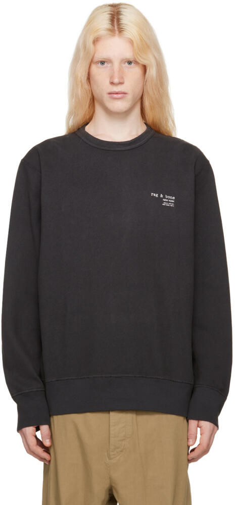 rag & bone Black Damon Sweatshirt Cover