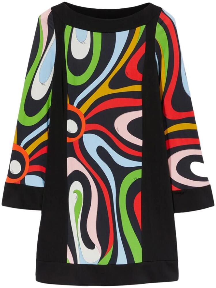 PUCCI Marmo-print mini dress - Black Cover