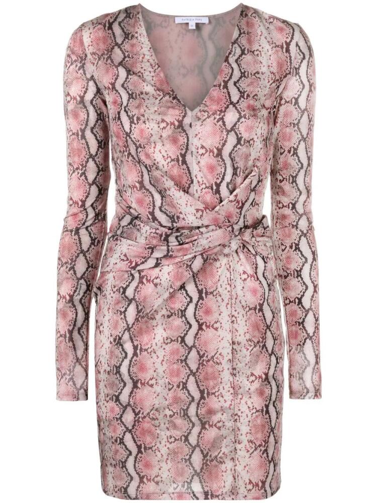 Patrizia Pepe Dreamy Python print mini dress - Pink Cover