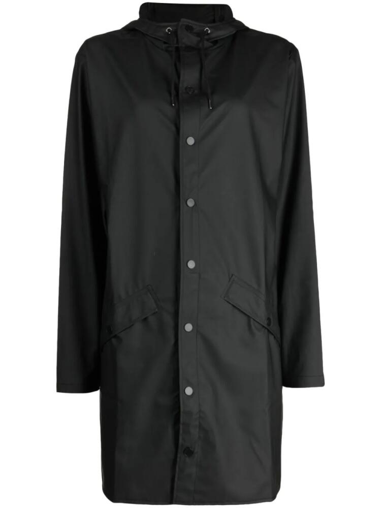 Rains press-stud waterproof jacket - Black Cover