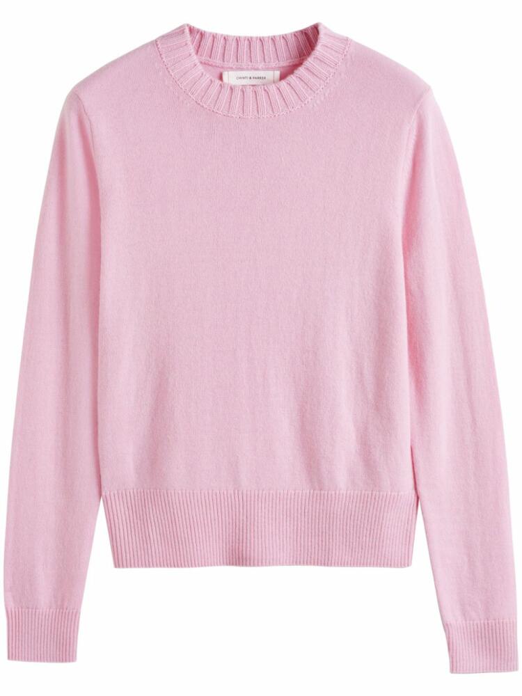 Chinti & Parker crew-neck cropped jumper - Pink Cover