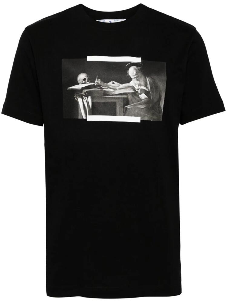 Off-White graphic-print cotton T-shirt - Black Cover