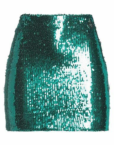 Gaëlle Paris Woman Mini skirt Emerald green Polyester Cover